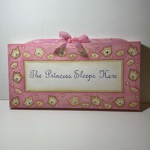 The Princess Sleeps Here hanging art